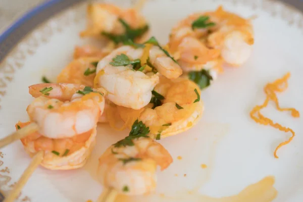 Citrusy Spicy Prawn Skewers