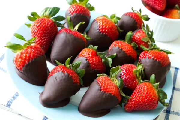 Rose Chocolate Covered Strawberries